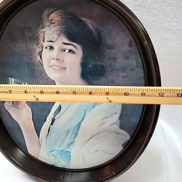 Vintage 1973 Coca Cola Oval Tin Serving Tray - Picture 12 of 14